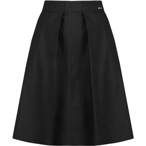 Midi Skirt with Waist Pleats , female, Sizes: XS, L, M, S - BomBoogie - Modalova