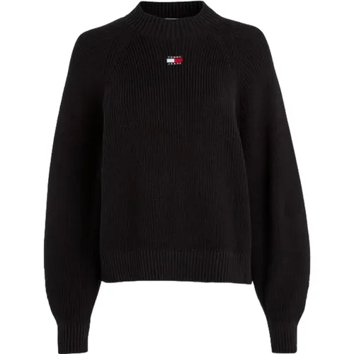 Gemütlicher Strickpullover , Damen, Größe: M - Tommy Jeans - Modalova