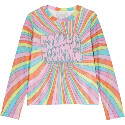 Buntes Kinder T-Shirt mit Grafikdruck - Stella Mccartney - Modalova