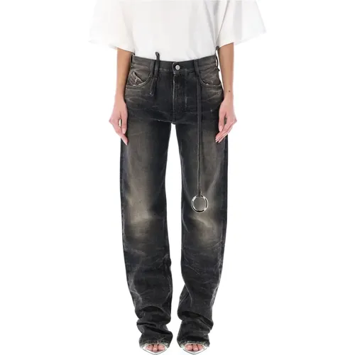 Denim Jeans with Ring Detail , female, Sizes: W25, W26, W27 - The Attico - Modalova