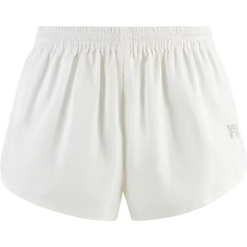 Mesh-gefütterte Techno-Stoff-Shorts , Damen, Größe: S - alexander wang - Modalova