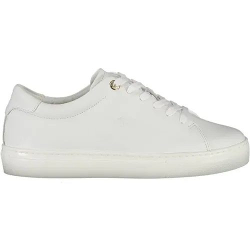 Logo Lace-Up Sneaker in Polyester , female, Sizes: 7 UK, 5 UK, 6 UK, 8 UK - Tommy Hilfiger - Modalova