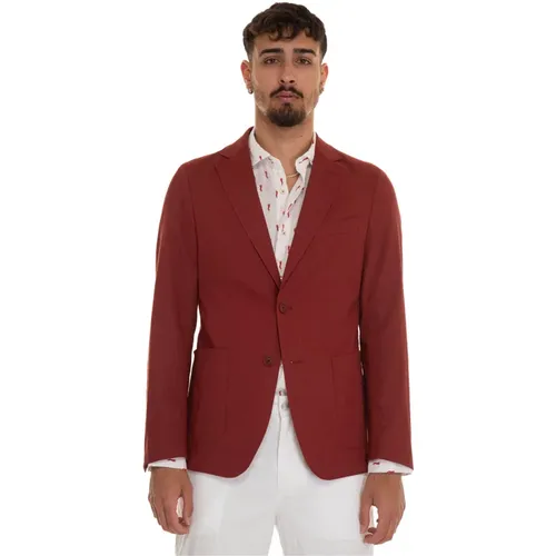Linen Blend Jacket without Lining , male, Sizes: L, M, 2XL, XL - Boss - Modalova