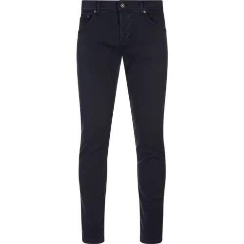 Schwarze Slim Fit Jeans Vintage Kleidung - Dondup - Modalova