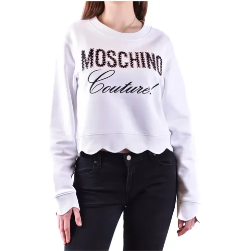 Ss22 Women`s Sweatshirts with Gommino Loafers , female, Sizes: S - Moschino - Modalova