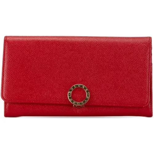 Pre-owned Leather wallets , female, Sizes: ONE SIZE - Bvlgari Vintage - Modalova