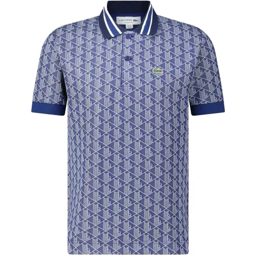 Gemustertes Polo-Shirt , Herren, Größe: L - Lacoste - Modalova