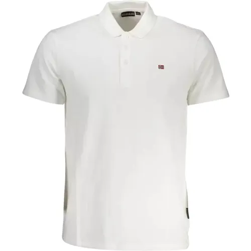 Cotton Polo Shirt with Embroidery and Logo , male, Sizes: M, 2XL, L, S, XL - Napapijri - Modalova