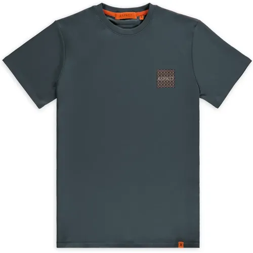 Denzell Tee Dark Slate - MiintoTitle - Denzell Tee , Herren, Größe: S - Aspact - Modalova