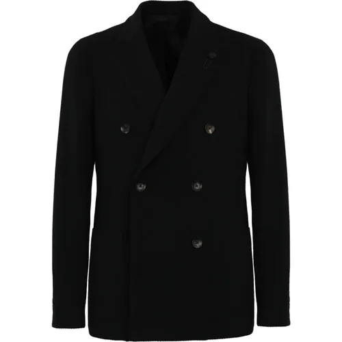 Double-Breasted Wool Cotton Jacket , male, Sizes: XL, L - Lardini - Modalova