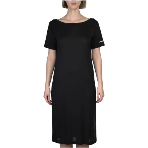 Elegantes Kleid mit Rückenschlitz in Schwarz , Damen, Größe: S - HINNOMINATE - Modalova