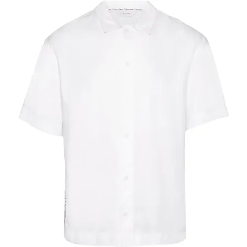 Stylish Short Sleeve Shirts for Men , male, Sizes: XL, M, 2XL, L, S - Calvin Klein - Modalova