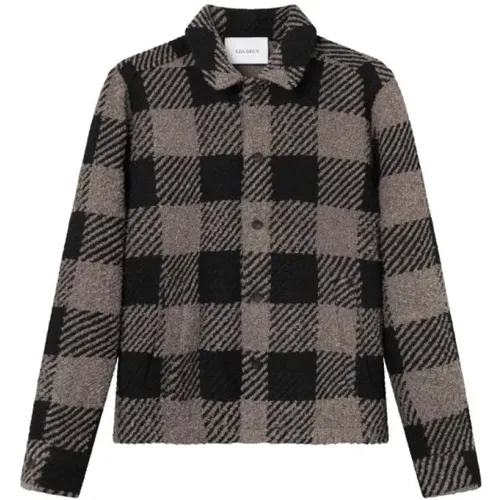 Elegant Boucle Check Overshirt - Les Deux - Modalova