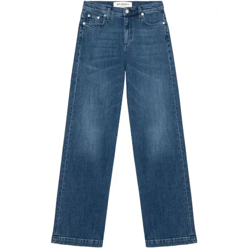 Er Jahre Inspirierte Flared Denim Jeans , Damen, Größe: W30 - Roy Roger's - Modalova