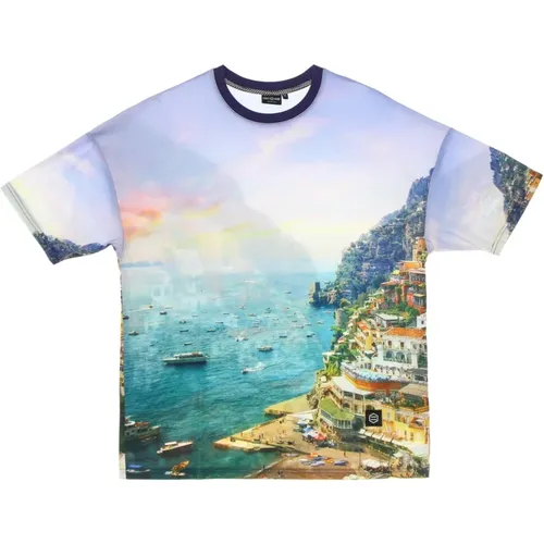 Amalfi Coast Tee White/Multi , Herren, Größe: M - Dolly Noire - Modalova