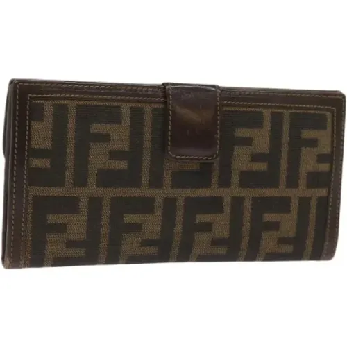 Pre-owned Canvas wallets , female, Sizes: ONE SIZE - Fendi Vintage - Modalova