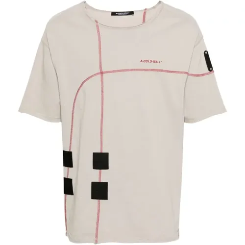 Seam Detail Streetwear T-Shirt , male, Sizes: L - A-Cold-Wall - Modalova