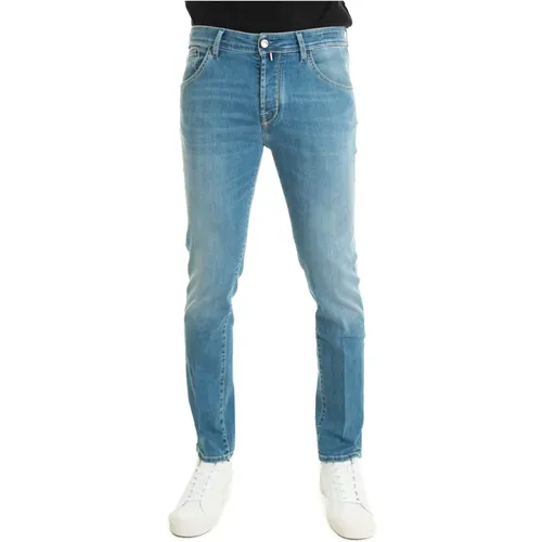 Slim-Fit Denim Jeans , Herren, Größe: W34 - Jacob Cohën - Modalova