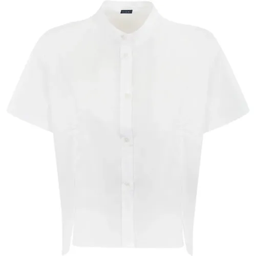 Cotton Shirt Short Sleeve Button Closure , female, Sizes: 2XS, XS, S, L, M - Fay - Modalova