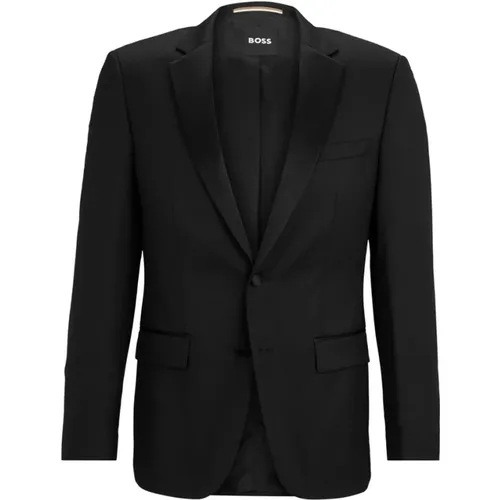 Smokingjacke - Schwarz , Herren, Größe: L - Hugo Boss - Modalova