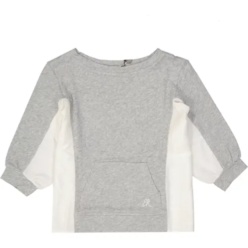 Cotton Sweatshirt with Kangaroo Pocket , female, Sizes: 2XS - Emporio Armani - Modalova
