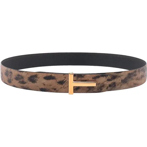 Ss23 Leather Belt for Men , male, Sizes: 100 CM, 85 CM - Tom Ford - Modalova