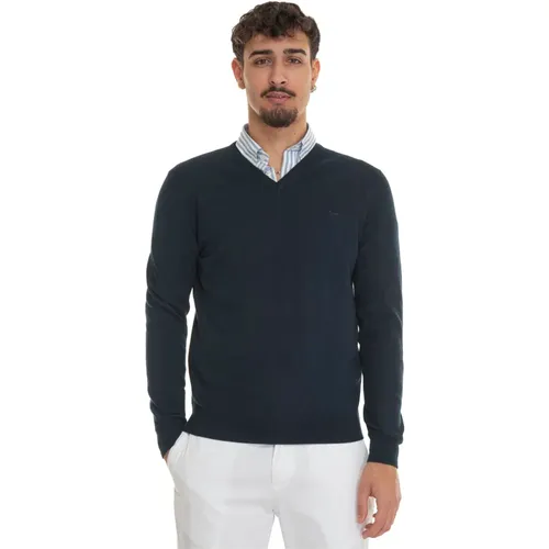 Hrl019 V-neck pullover , Herren, Größe: 2XL - Harmont & Blaine - Modalova