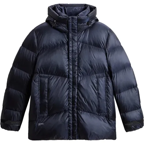 Pertex® Quantum Padded Duck Down Jacket , male, Sizes: M, XL, L - Woolrich - Modalova