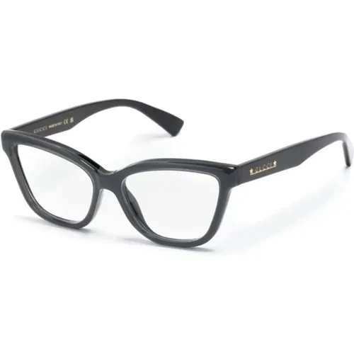 Klassische Schwarze Optische Brille , Damen, Größe: 55 MM - Gucci - Modalova