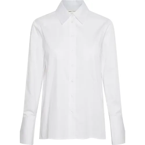 Weißes Loosefit Hemd - Stilvoll Aufwerten , Damen, Größe: M - InWear - Modalova