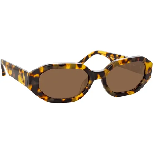 X Linda Farrow Irene Sunglasses , unisex, Sizes: 54 MM - The Attico - Modalova