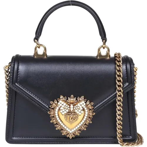 Leather Handbag Jewel Heart , female, Sizes: ONE SIZE - Dolce & Gabbana - Modalova