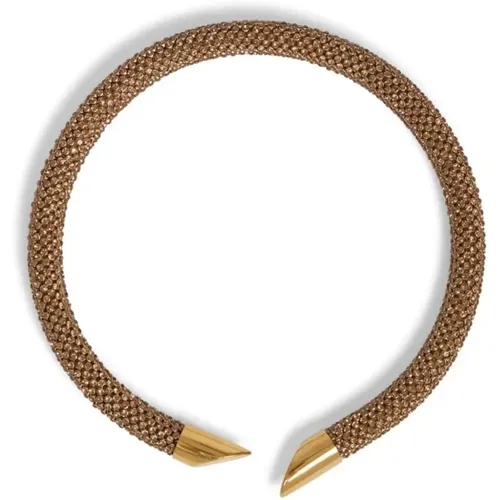 Gold Topaz Choker Necklace , female, Sizes: ONE SIZE - Paco Rabanne - Modalova