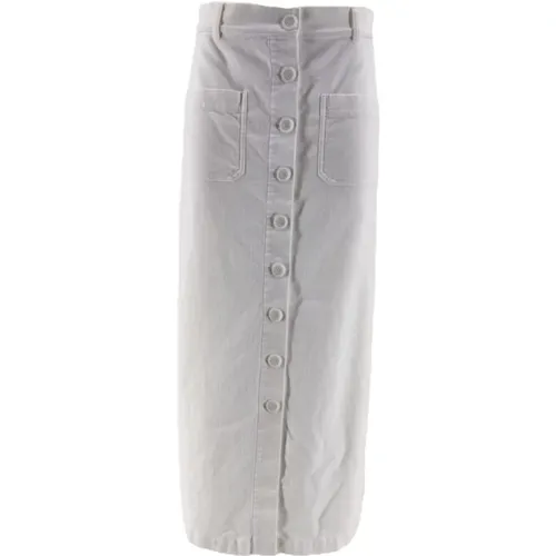 Cream Midi Skirt , female, Sizes: S, M - Aspesi - Modalova