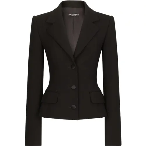 Klassischer Wollmischblazer - Dolce & Gabbana - Modalova