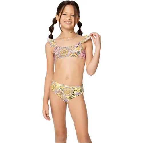 Hübsches Mädchen Bikini Top mit Rüsche und Slip - 4Giveness - Modalova