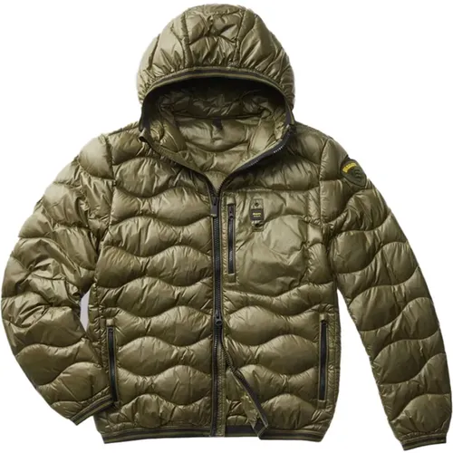 Quilted Hooded Jacket , male, Sizes: L, S - Blauer - Modalova