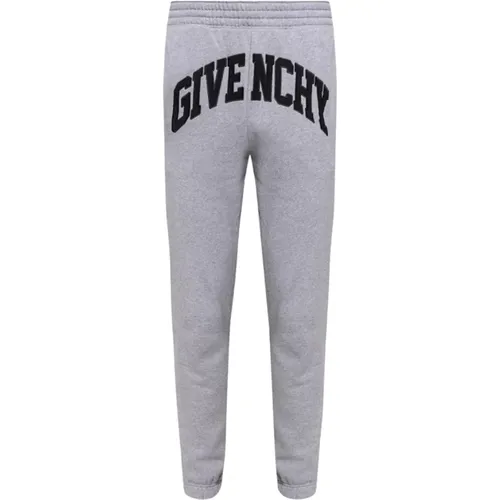 Logo Sweatpants, Grey, Elastic Waist, 4G Print , male, Sizes: M, S - Givenchy - Modalova