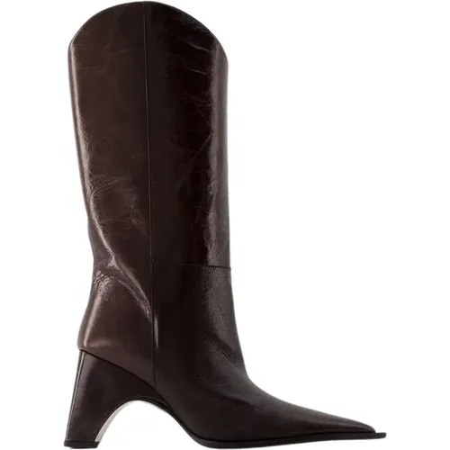 Leather Bridge Cowboy Boots , female, Sizes: 7 UK - Coperni - Modalova