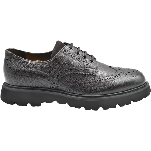 Elegante Ebony Schnürschuhe , Herren, Größe: 42 EU - Doucal's - Modalova