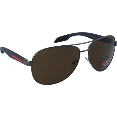 Sport Sunglasses with Polarized Lenses , male, Sizes: 62 MM - Prada - Modalova