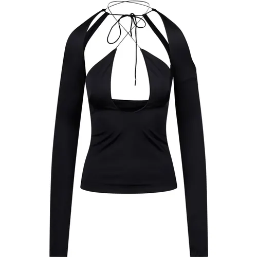 Zane Cut-Out Top , Damen, Größe: S - The Attico - Modalova