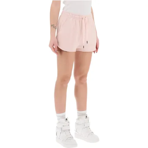 Isabel marant etoile mifa sports shorts with flocked logo , female, Sizes: S - Isabel Marant Étoile - Modalova