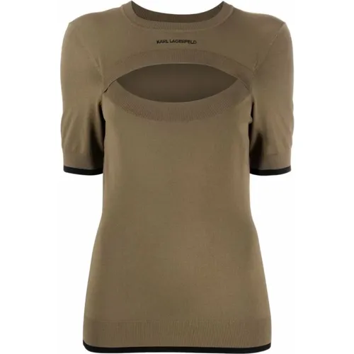 Bluse Hemd , Damen, Größe: M - Karl Lagerfeld - Modalova