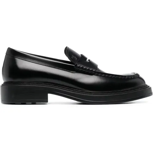 Brushed Leather Moccasin Shoes , male, Sizes: 9 1/2 UK, 7 1/2 UK, 8 1/2 UK, 8 UK, 5 UK, 6 1/2 UK, 9 UK, 11 UK, 9 1/3 UK, 6 UK, 10 UK, 7 UK, 10 1/2 UK - TOD'S - Modalova