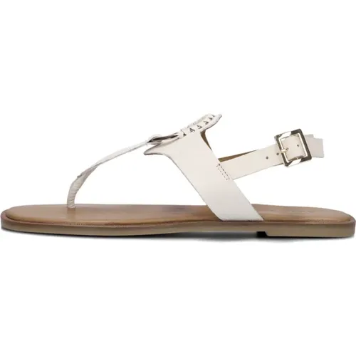 Sandalen mit Gold Detail , Damen, Größe: 37 EU - Inuovo - Modalova