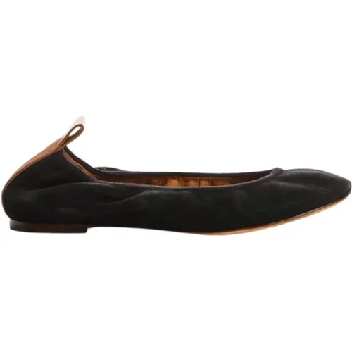 Flache Lederballerinas , Damen, Größe: 36 EU - Lanvin - Modalova