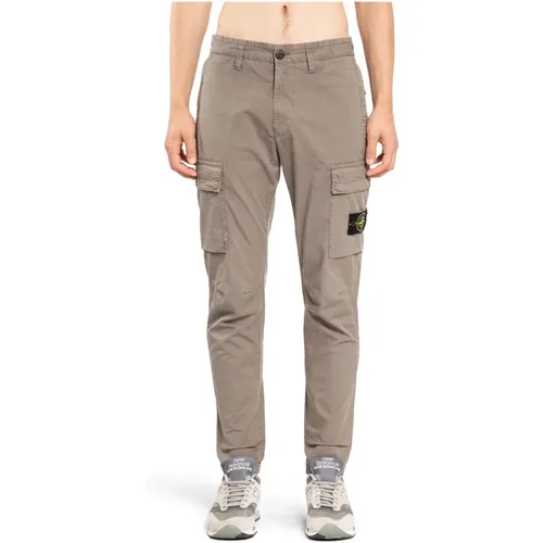 Tapered Cargo Hose Walnuss Braun , Herren, Größe: W32 - Stone Island - Modalova