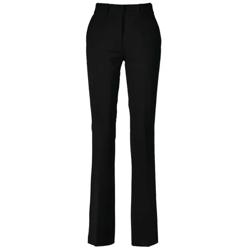 Flared Elegance Trousers , female, Sizes: L - CAMBIO - Modalova