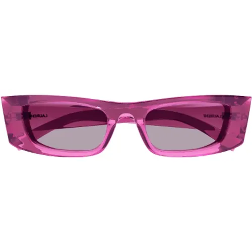 Pink Statement Sunglasses , female, Sizes: 52 MM - Saint Laurent - Modalova